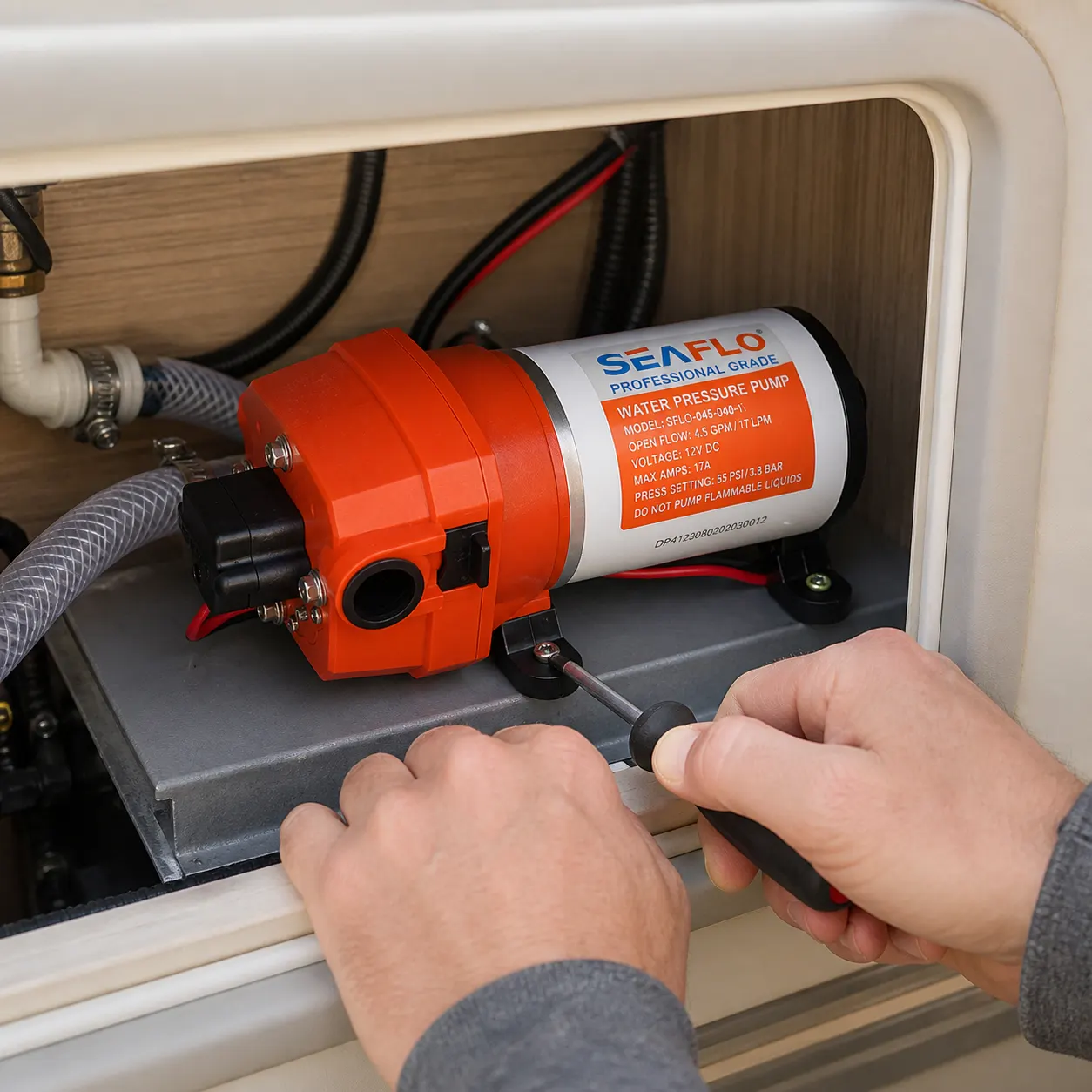 12V Diaphragm Pump in use