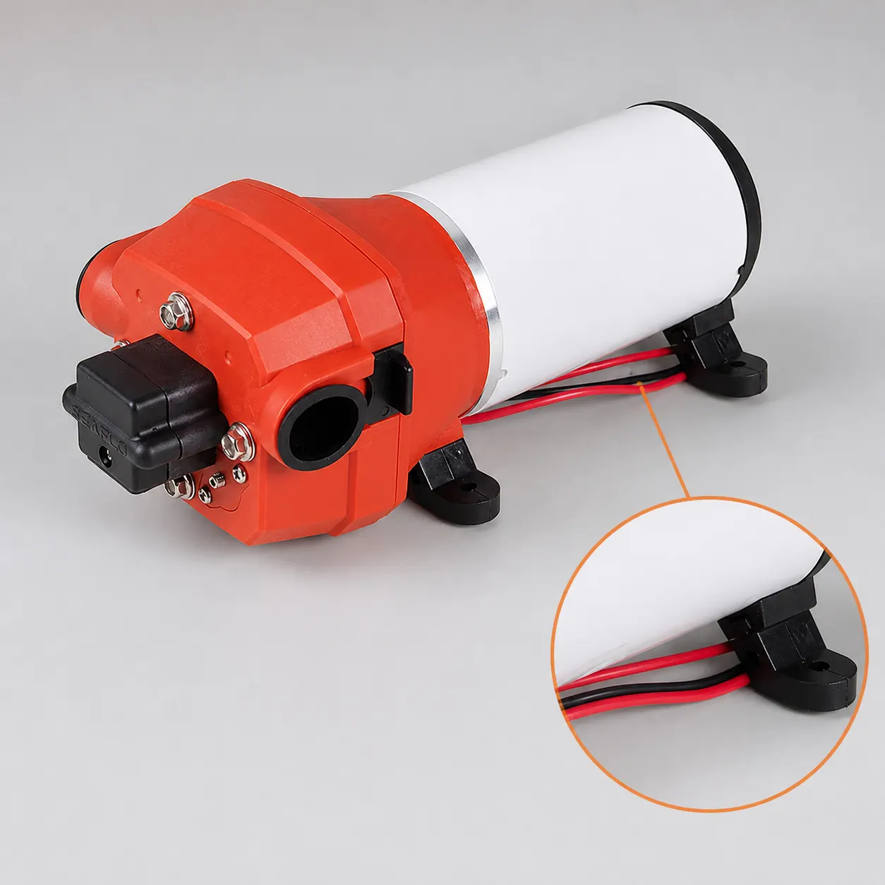 12V Diaphragm Pump and included accessories